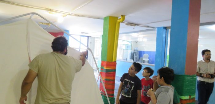 آموزش ویژه آمادگی برای زلزله برای گروه سنی مقطع دبستان در مدرسه سلام شهدای خلیج فارس